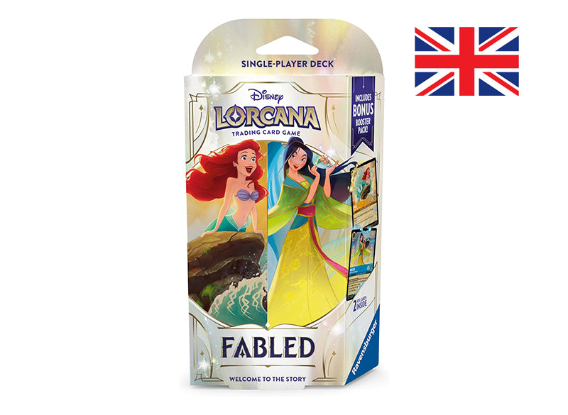 Disney Lorcana Starter Deck Sapphire/Amber: Ariel & Mulan (ENG)š„š