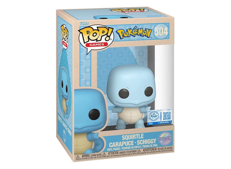 FUNKO POP! POKÉMON: SQUIRTLE – (504) SOFT COLOR EDITION 💧🐢