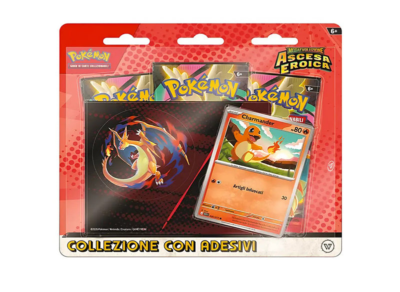 Pokèmon - Ascesa Eroica – Charmander – Tech Sticker Collection 🔥⚙️