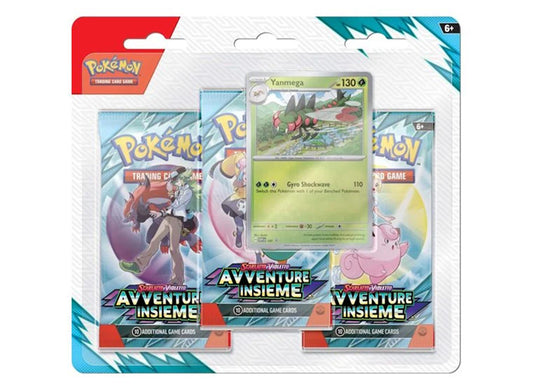 Pokémon – Scarlatto & Violetto: Avventure Insieme – 3 Pack Blister Yanmega 🌀🌿