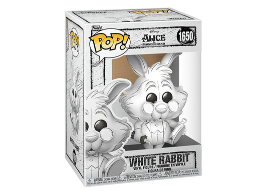 FUNKO POP! DISNEY: WHITE RABBIT (1650) – SKETCH EDITION ⏱️✏️