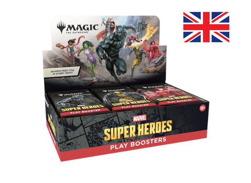 Magic: The Gathering – Universes Beyond: Superheroes – Play Booster Display (ENG) 💥🦸‍♂️