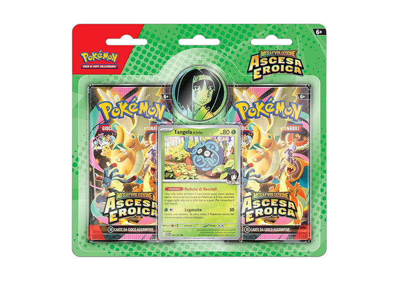 Pokèmon - Ascesa Eroica – Tangela di Erika – 2-Pack Blister 🌿✨
